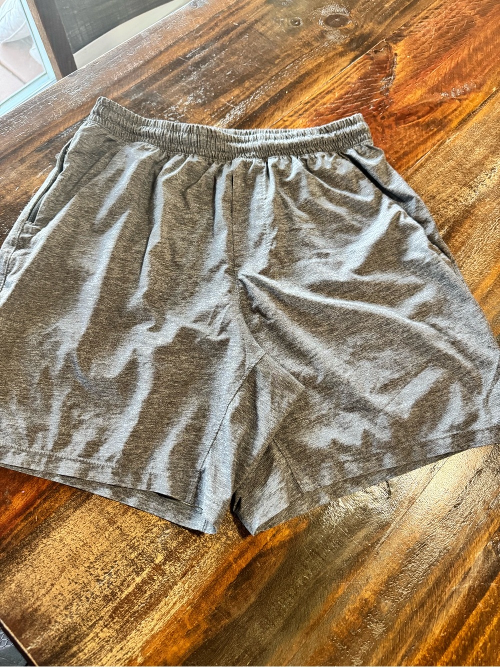 lululemon athletica Men's Heather Gray Athletic Shorts